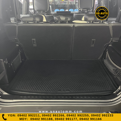 RUBBER TRUNK MAT (HIGH QUALITY) (BLACK) JETOUR T2