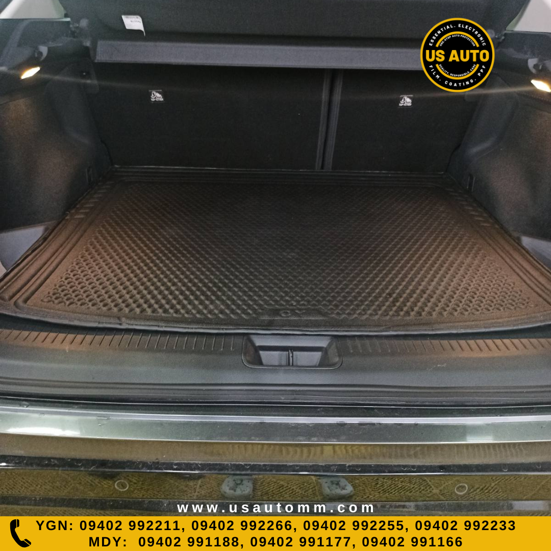 RUBBER TRUNK MAT (HIGH QUALITY) (BLACK) NISSAN ARIYA EV