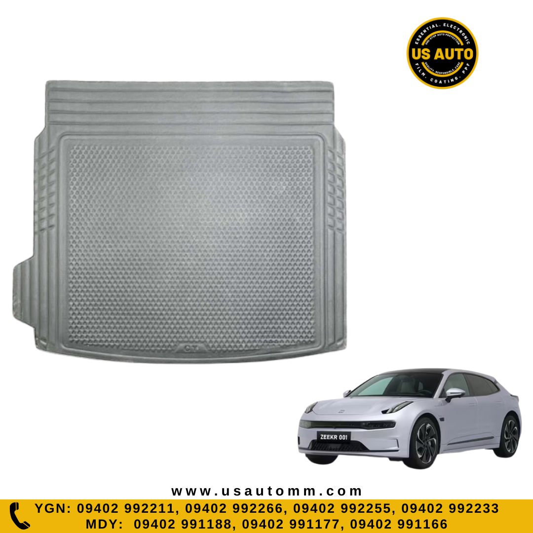 RUBBER TRUNK MAT (HIGH QUALITY) (BLACK) ZEEKR 001 EV