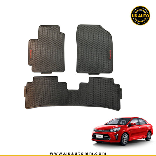 RUBBER FITTING FLOOR MAT (BLACK) KIA SOLUTO (2020 UP)