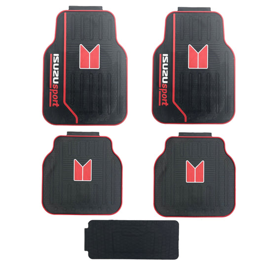 RUBBER LOGO FLOOR MAT (BLACK) ISUZU UNI