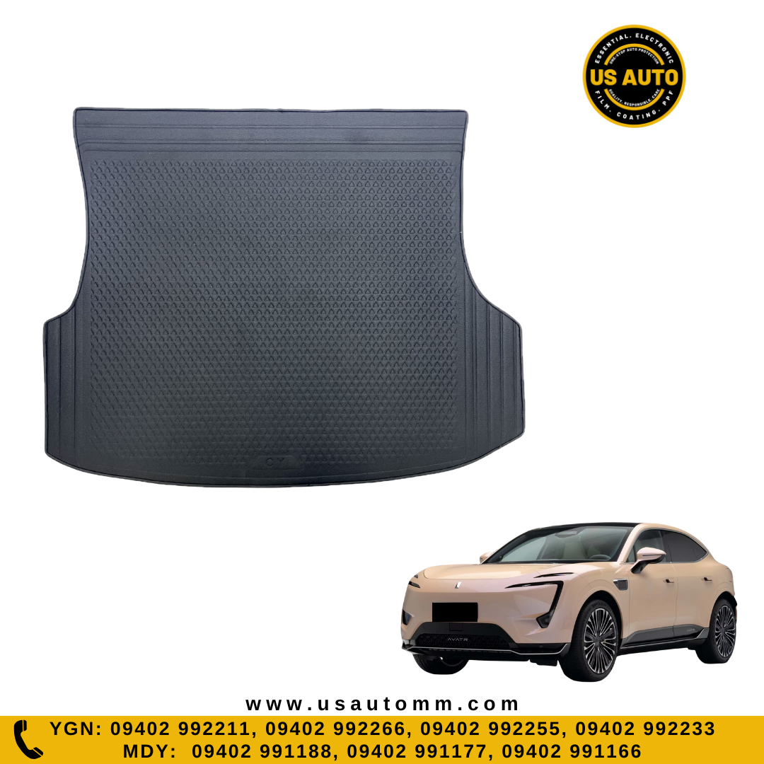 RUBBER TRUNK MAT (HIGH QUALITY) (BLACK) CHANGAN AVATAR 11 EV