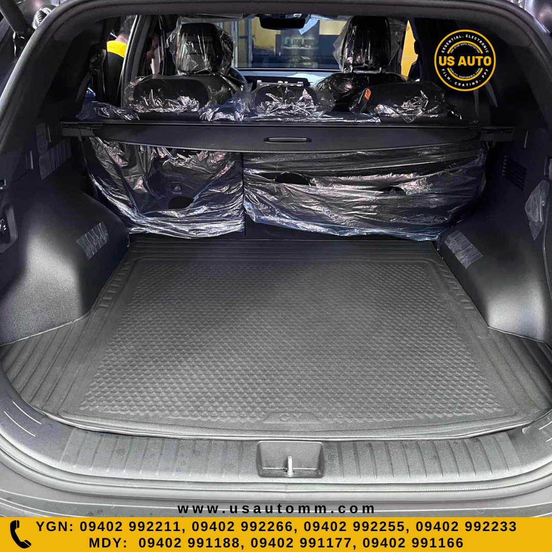 RUBBER TRUNK MAT (HIGH QUALITY) (BLACK) KIA SPORTAGE (2021 UP)