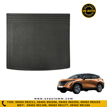 RUBBER TRUNK MAT (HIGH QUALITY) (BLACK) NISSAN ARIYA EV