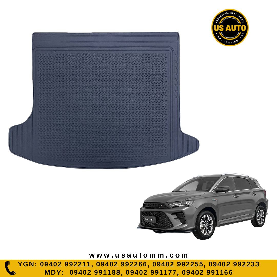 RUBBER TRUNK MAT (HIGH QUALITY) (BLACK) SWM G01F
