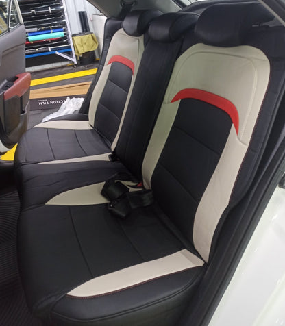 SEPCIAL DESIGN SEAT COVER (BLACK+ WHITE+ RED)