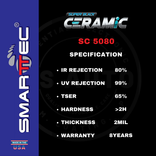 SMARTTEC SUPER BLACK CERAMIC FILM 20% SC 5080 (SQ-FT)