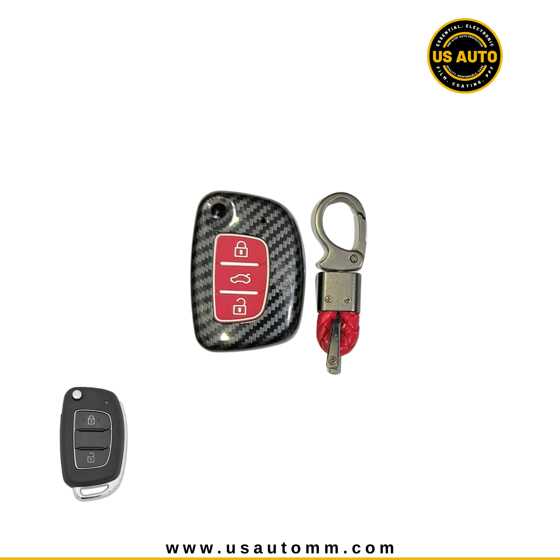 CARBON FIBER KEY (RED) HYUNDAI REINA (2020 UP) – US AUTO