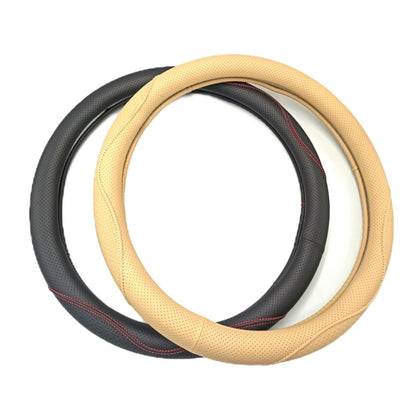 STEERING COVER LEATHER (BLACK)