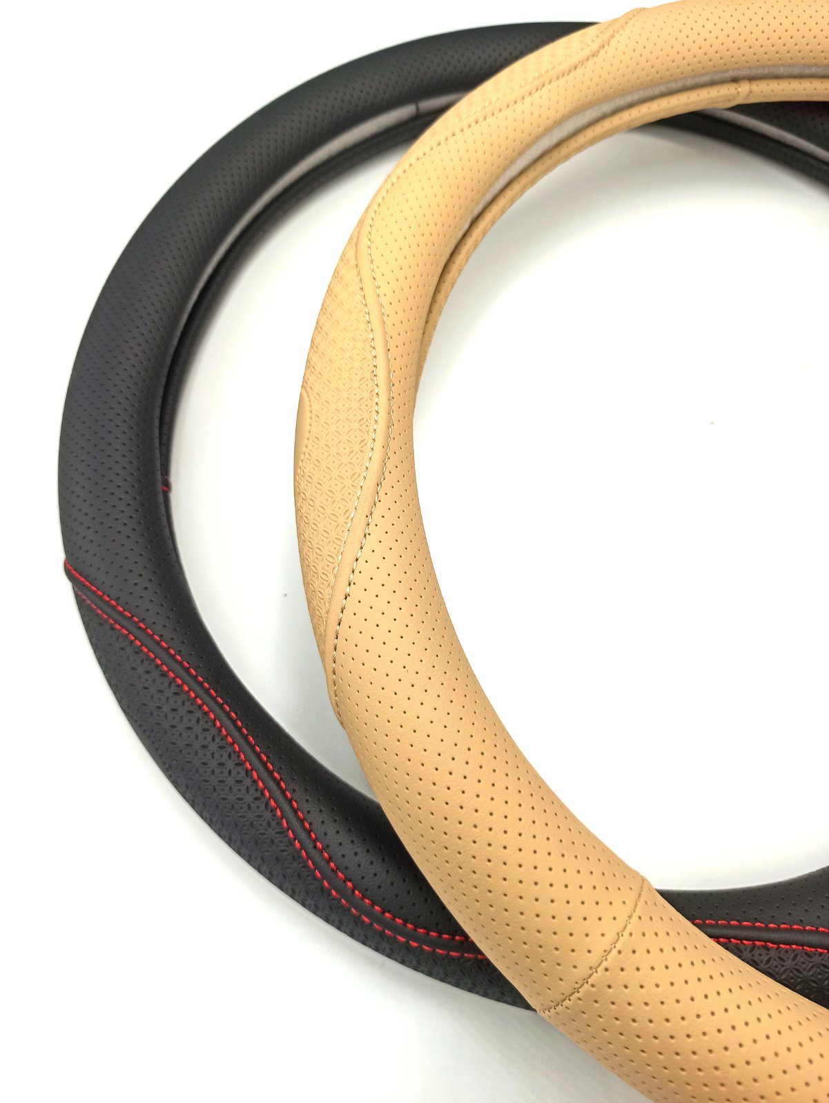 STEERING COVER LEATHER (BLACK)