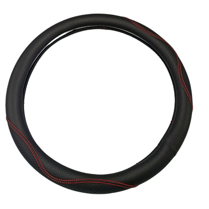 STEERING COVER LEATHER (BLACK)