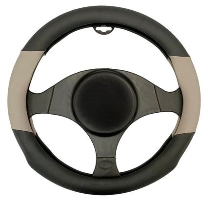 STEERING COVER PVC (H2) (BLACK + GRAY)