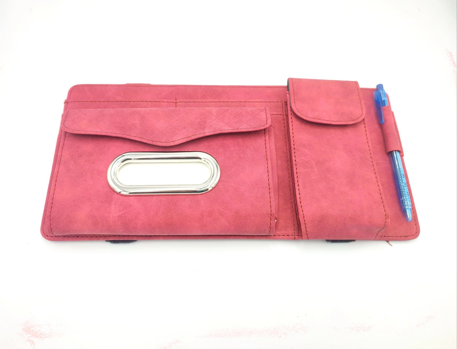 SUN VISOR ORGANIZER WITH TISSUE BOX (RED)