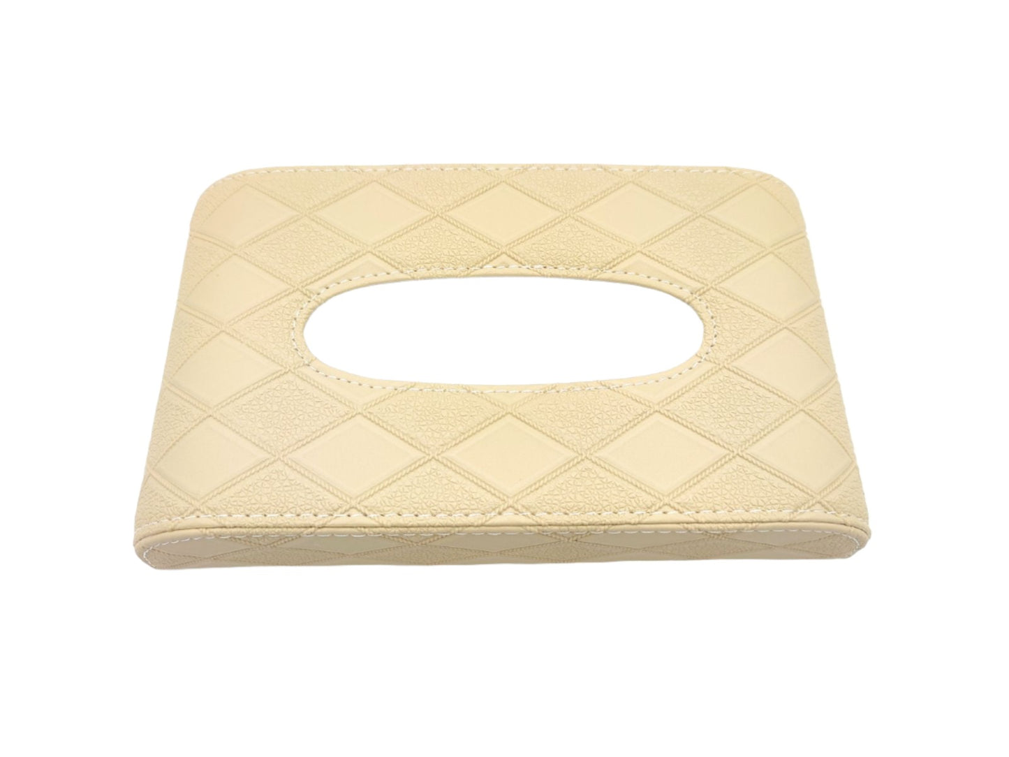 TISSUE BOX LEATHER (BEIGE)