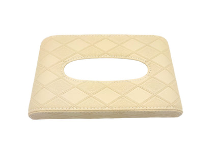 TISSUE BOX LEATHER (BEIGE)