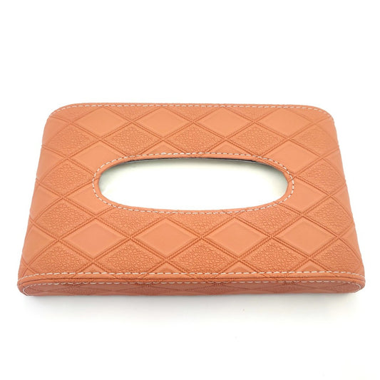 TISSUE BOX LEATHER (BROWN)