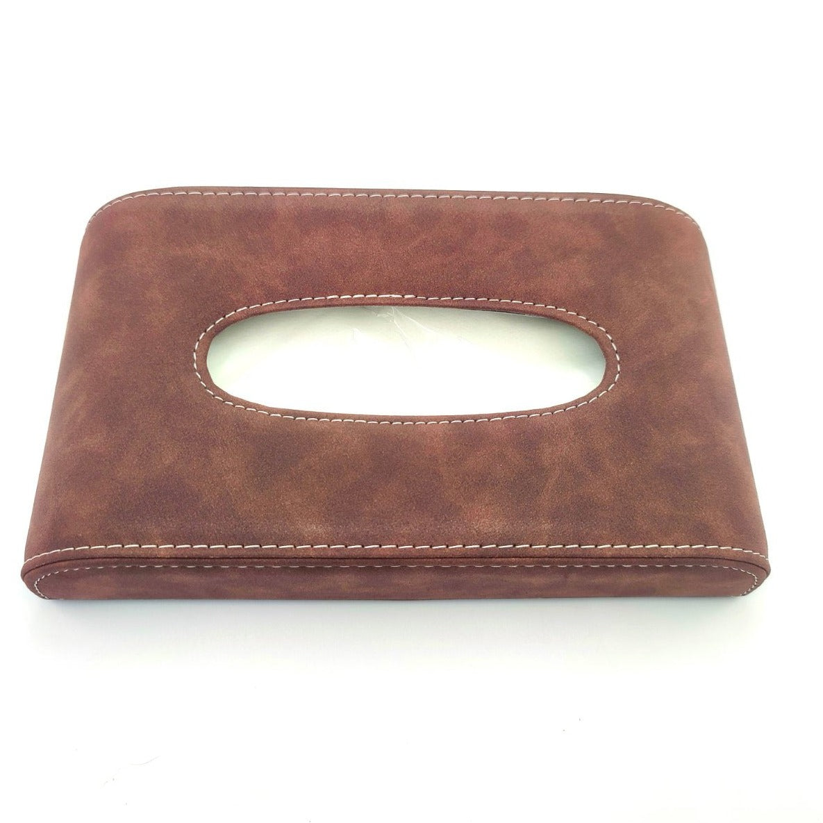 TISSUE BOX SUEDE (BROWN)