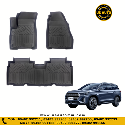 TPE FLOOR MAT (2) ROWS (BLACK) JETOUR X90 PLUS (2025 UP)