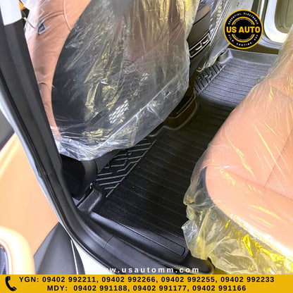 TPE FLOOR MAT (2) ROWS (BLACK) BAIC X7 (2020 UP)-7