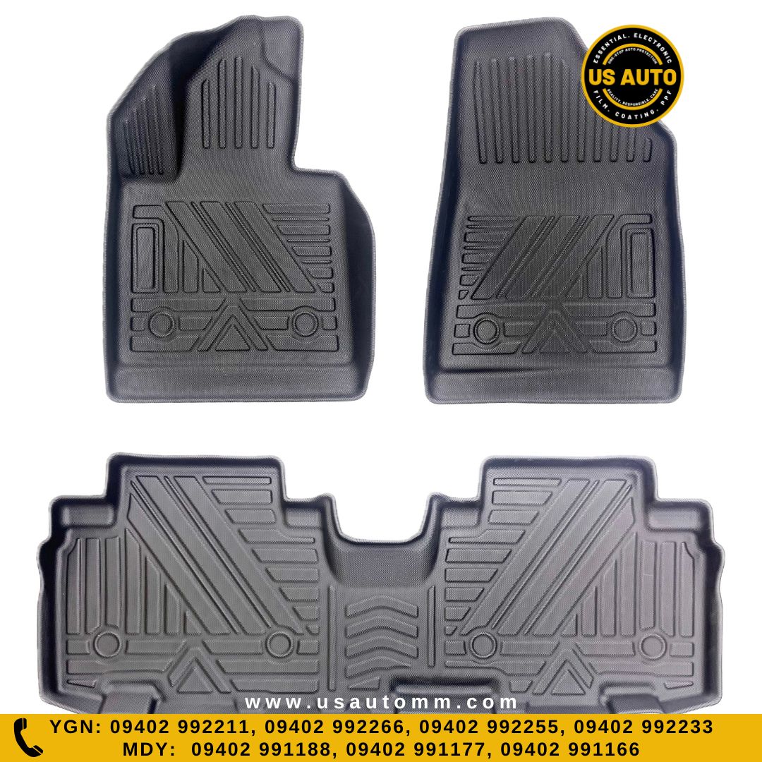 TPE FLOOR MAT (2) ROWS (BLACK) CHANGAN CS 75 PLUS (2021 UP)