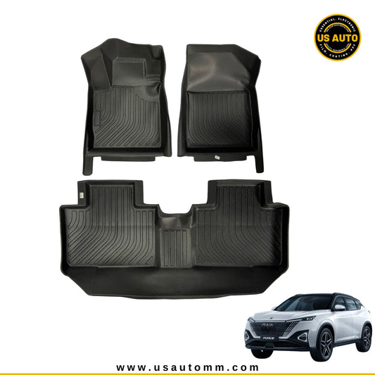 TPE FLOOR MAT (2) ROWS (BLACK) DONGFENG AEOLUS MAGE