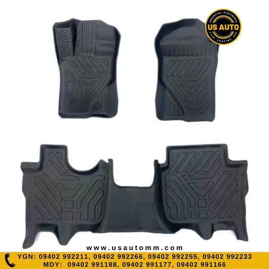 TPE FLOOR MAT (2) ROWS (BLACK) FORD EVEREST NEW (2023 UP)
