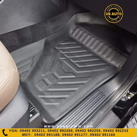 TPE FLOOR MAT (2) ROWS (BLACK) FORD EVEREST NEW (2023 UP)