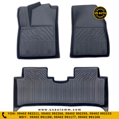 TPE FLOOR MAT (2) ROWS (BLACK) KIA EV6 EV