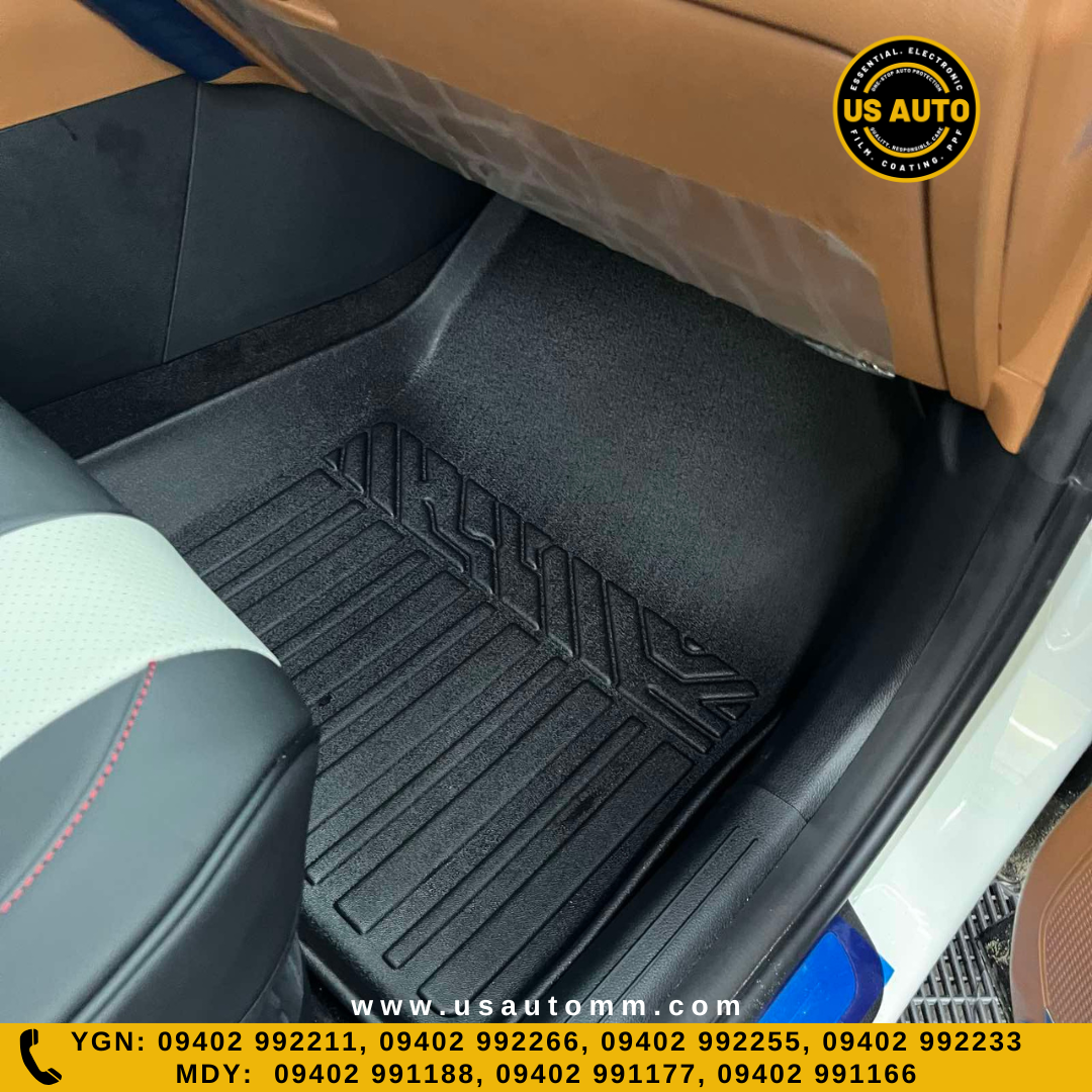 TPE FLOOR MAT (2) ROWS (BLACK) KIA SPORTAGE (2021 UP)