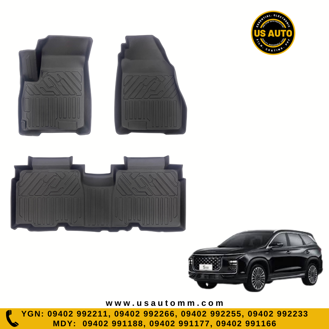 TPE FLOOR MAT (2) ROWS (BLACK) SOUEAST S09 (2025 UP)