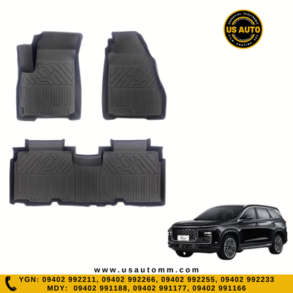 TPE FLOOR MAT (2) ROWS (BLACK) SOUEAST S09 (2025 UP)
