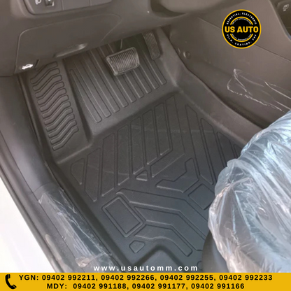 TPE FLOOR MAT (2) ROWS (BLACK) HYUNDAI ACCENT (2025 UP)