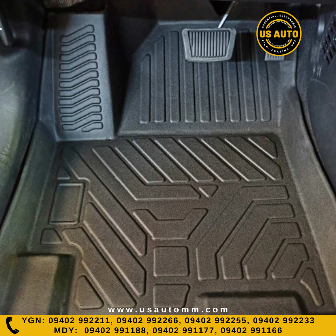 TPE FLOOR MAT (2) ROWS (BLACK) HYUNDAI CRETA (2024 UP)