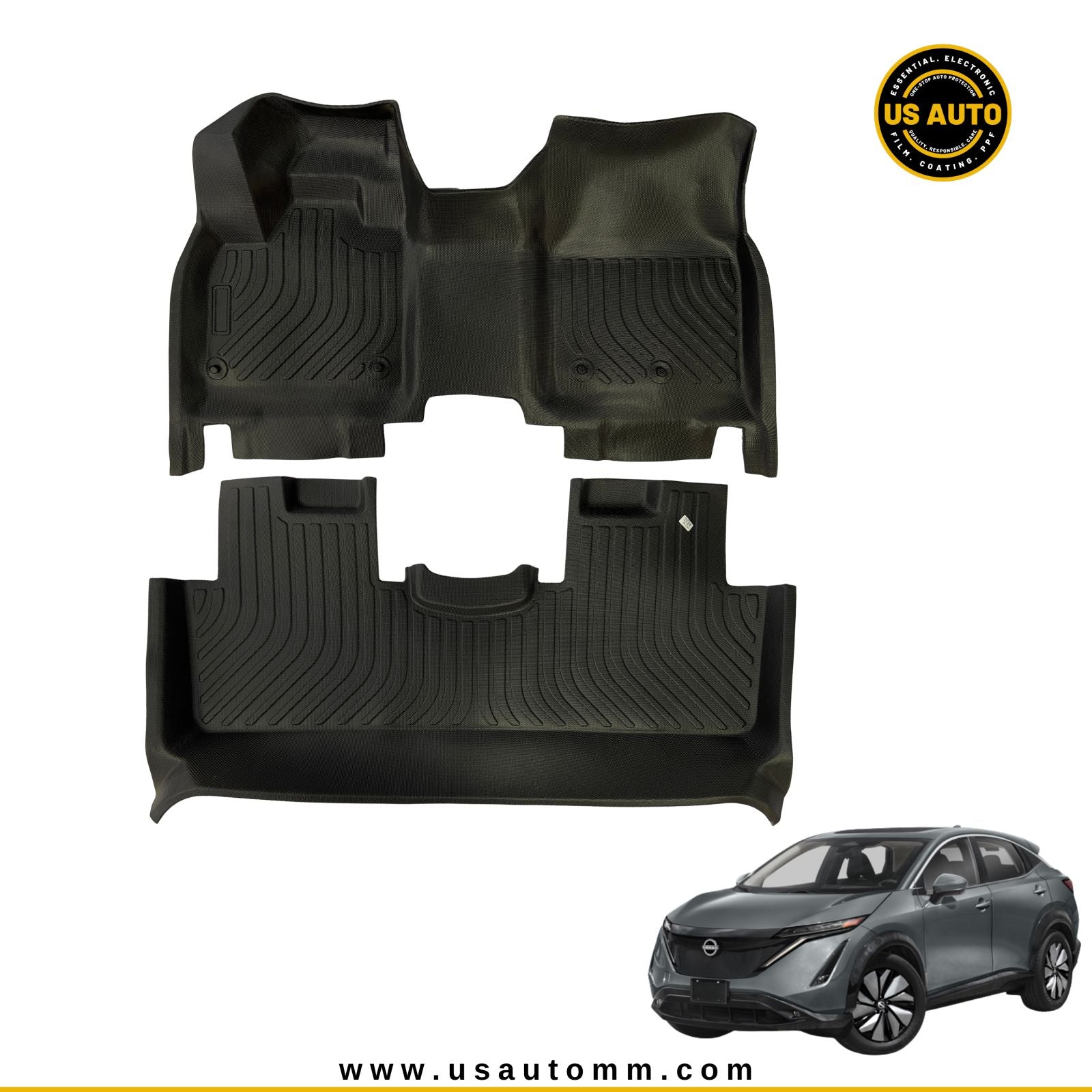 TPE FLOOR MAT (2) ROWS (BLACK) NISSAN ARIYA EV