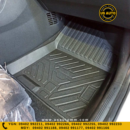 TPE FLOOR MAT (2) ROWS (BLACK) HYUNDAI CRETA (2024 UP)