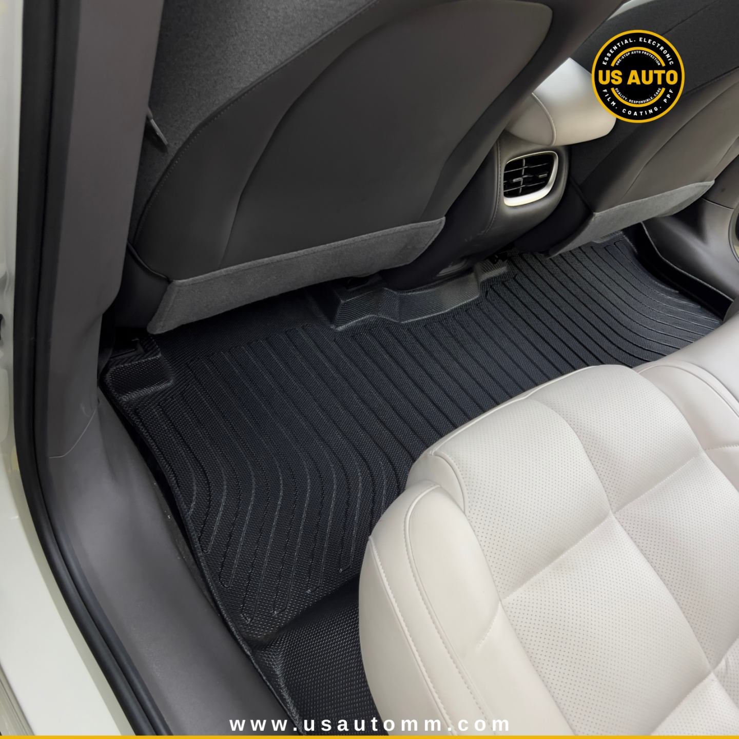 TPE FLOOR MAT (2) ROWS (BLACK) IM LS6 EV