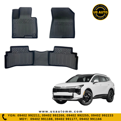 TPE FLOOR MAT (2) ROWS (BLACK) KIA SPORTAGE (2021 UP)