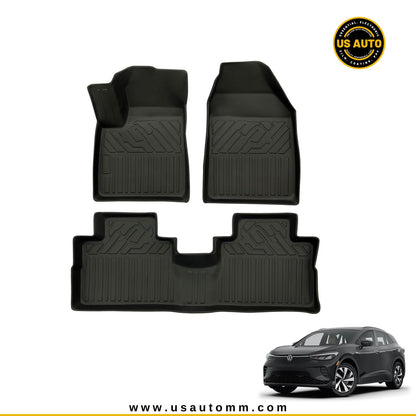 TPE FLOOR MAT (2) ROWS (BLACK) VW ID.4 CROZZ EV