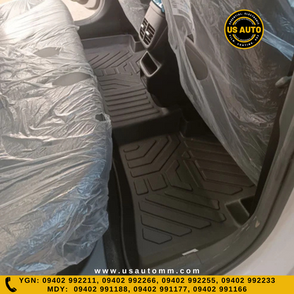 TPE FLOOR MAT (2) ROWS (BLACK) HYUNDAI ACCENT (2025 UP)