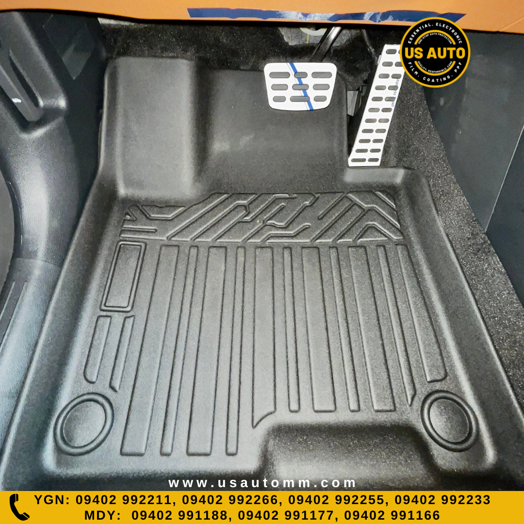 TPE FLOOR MAT (2) ROWS (BLACK) KIA SPORTAGE (2021 UP)
