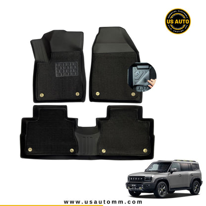 TPE FLOOR MAT DOUBLE LAYER (2) ROWS JETOUR T2 (2025 UP)