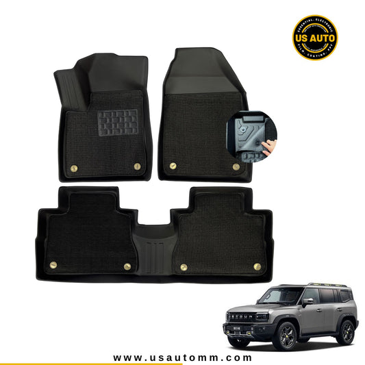 TPE FLOOR MAT DOUBLE LAYER (2) ROWS JETOUR T2 (2025 UP)