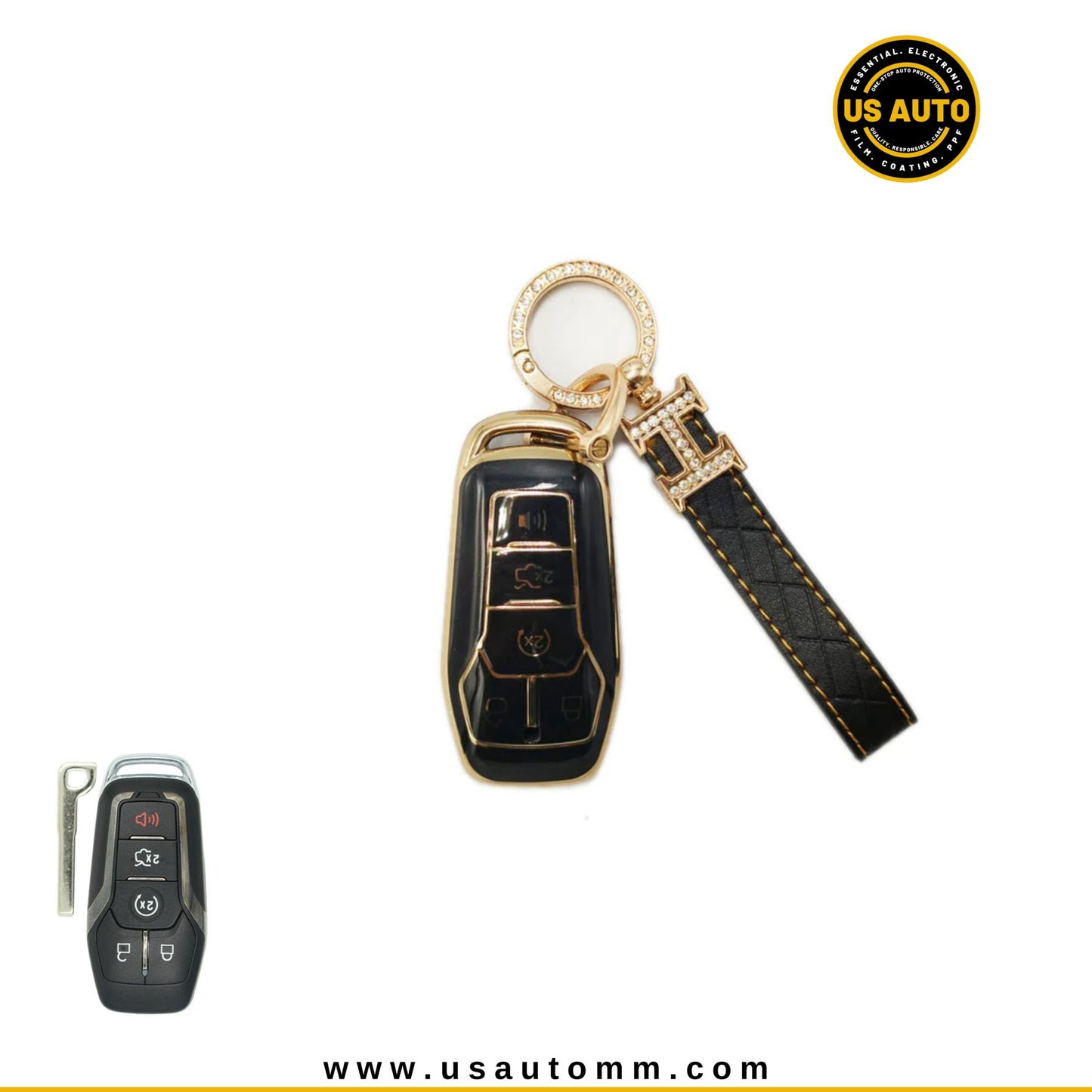 TPU & PC KEY (BLACK) FORD UNI (A)