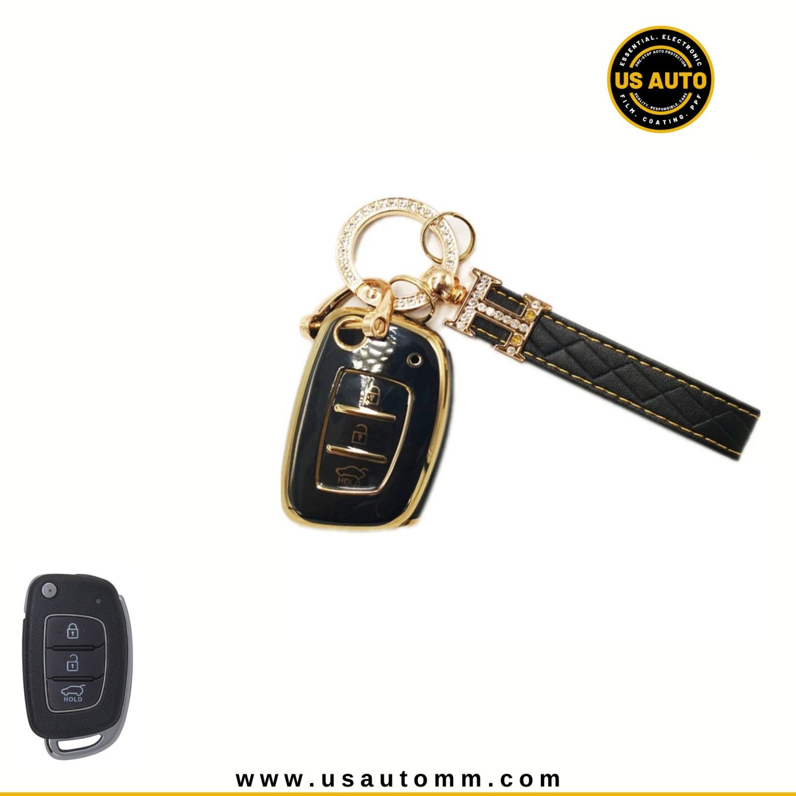 TPU & PC KEY (BLACK) HYUNDAI UNI