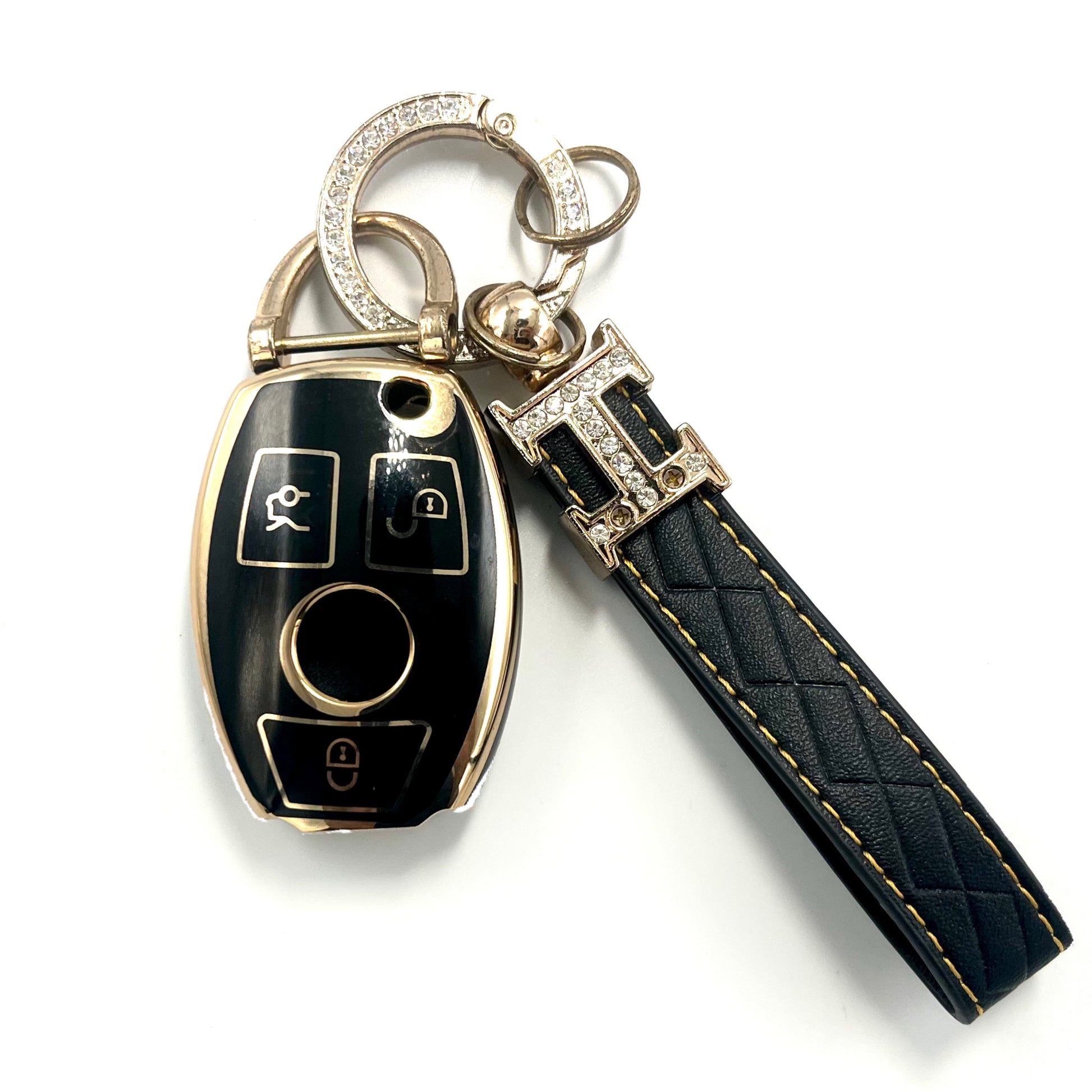 TPU & PC KEY (BLACK) MERCEDES UNI-1