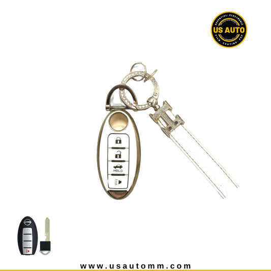 TPU & PC KEY COVER (WHITE) NISSAN UNI