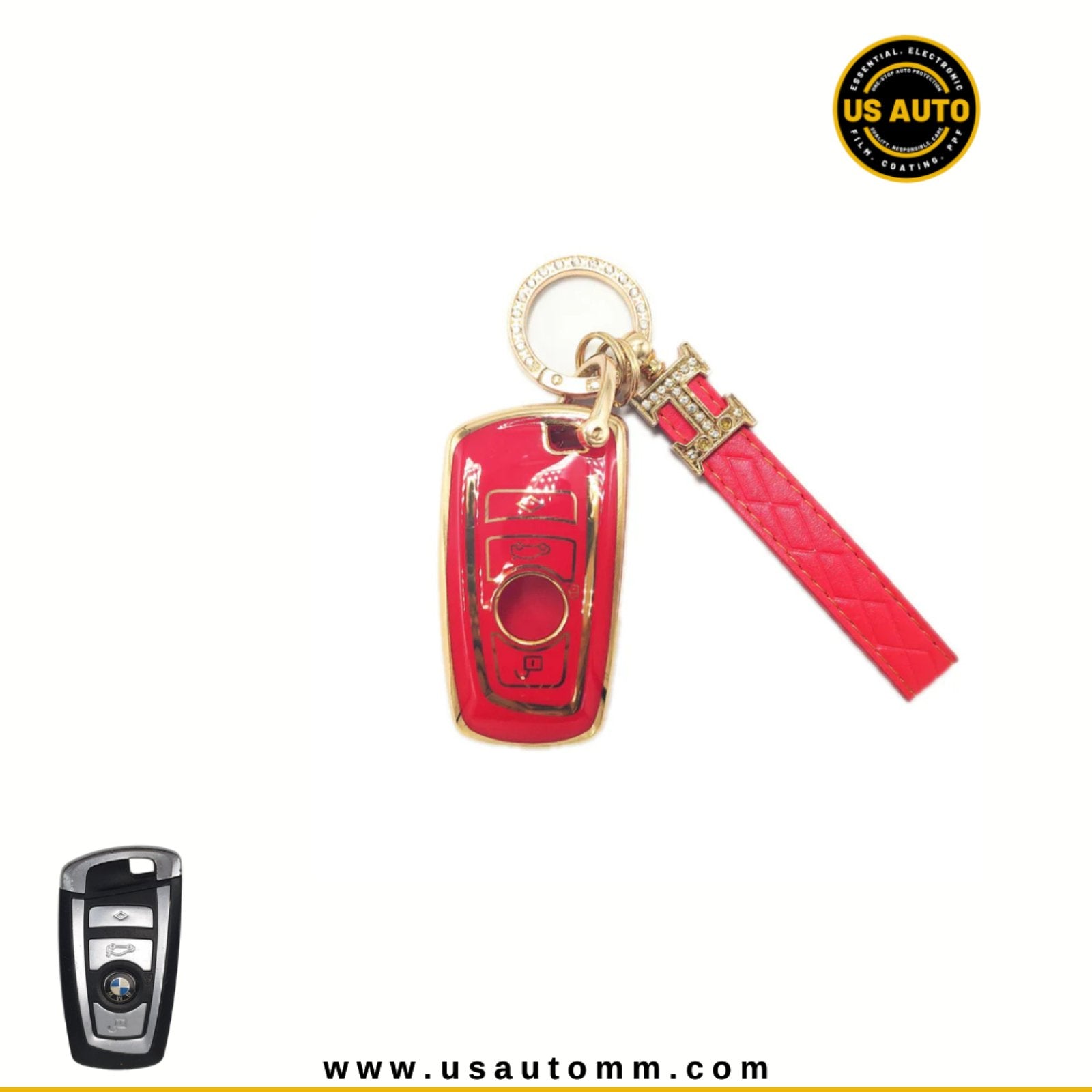 TPU & PC KEY (RED) BMW UNI