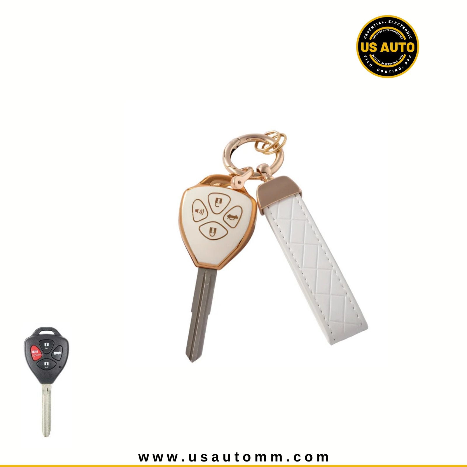 TPU & PC KEY (WHITE) TOYOTA UNI (D)