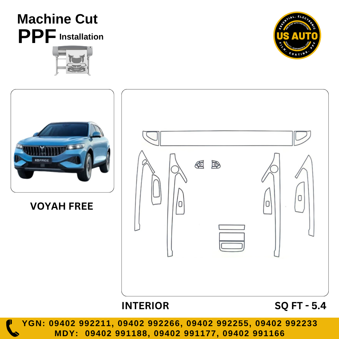 MACHINE CUT INTERIOR PPF VOYAH FREE EV