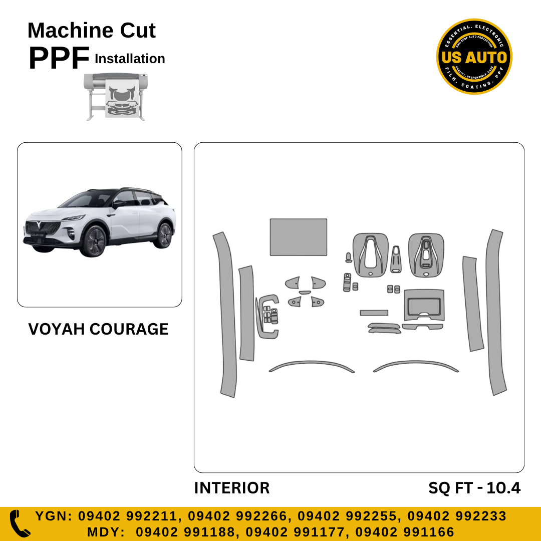 MACHINE CUT INTERIOR PPF VOYAH COURAGE EV